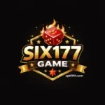 Black background SIX177 Game logo with golden text and red dice icon.