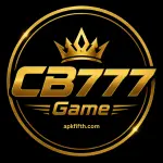 CB777 Game logo with gold text and crown design on a black background.