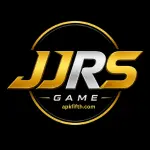 JJRS Game logo with a modern gaming design on a black background.