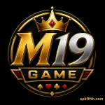 M19 Game logo with a black background.