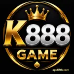 K888 GAME logo with a black background.